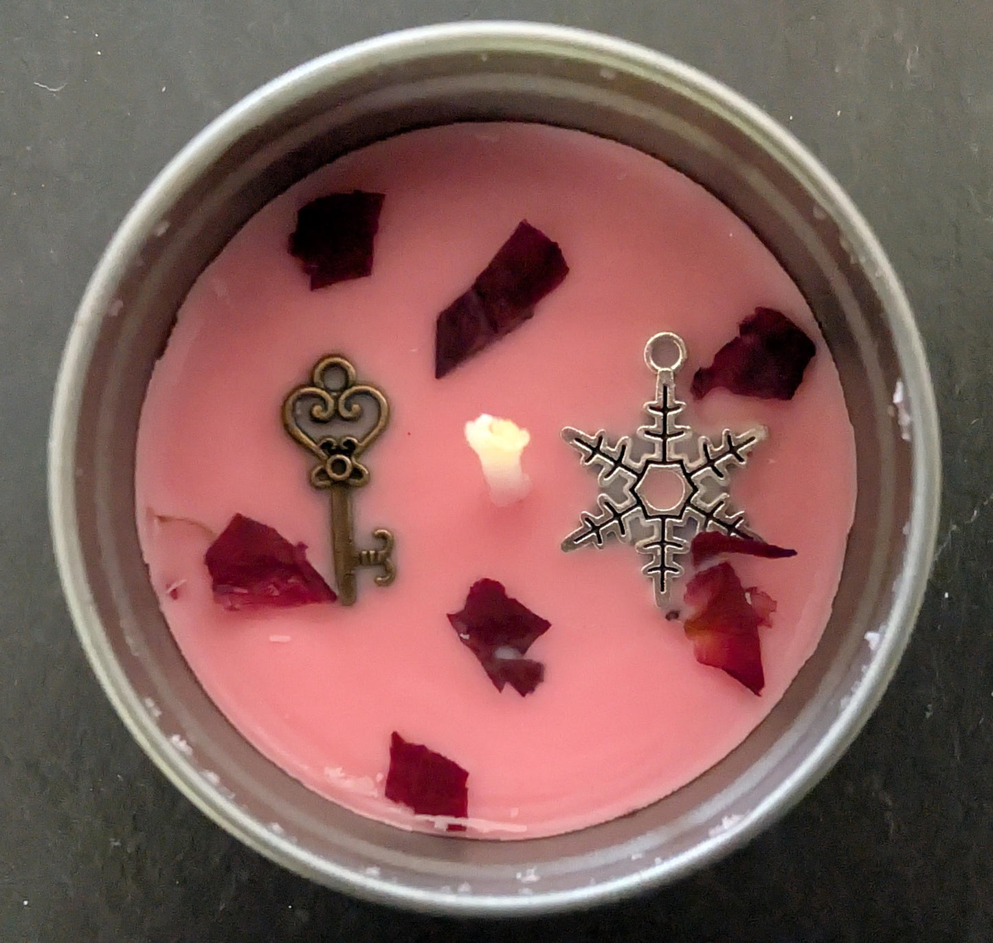 Wicca Journey Crystal Intention Candles and Smudge Stick – Set of 4 Protection, Prosperity, Love and Healing